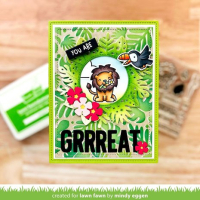 Lawn Fawn Magic Iris Tropical Leaves Add-On Dies (LF2614) ( LF2614)